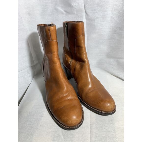 Liz Claiborne Flex Manon Boots Leather Womens Size 7 Ankle Booties - Picture 2 of 10